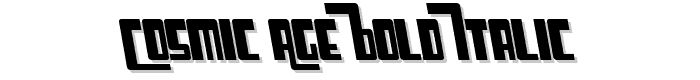 Cosmic Age Bold Italic font
